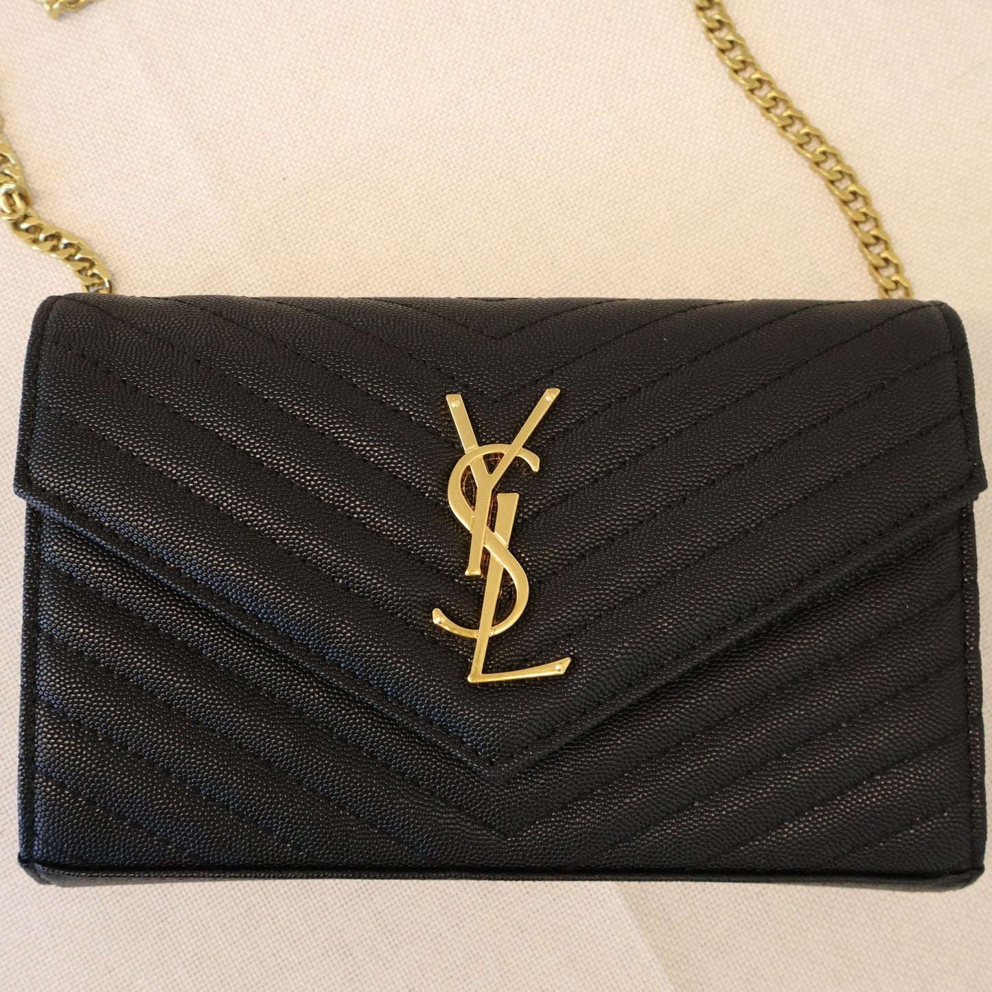 Yves Saint Laurent WOC Black x Gold PDD (Whatsapp for Price & Grade)