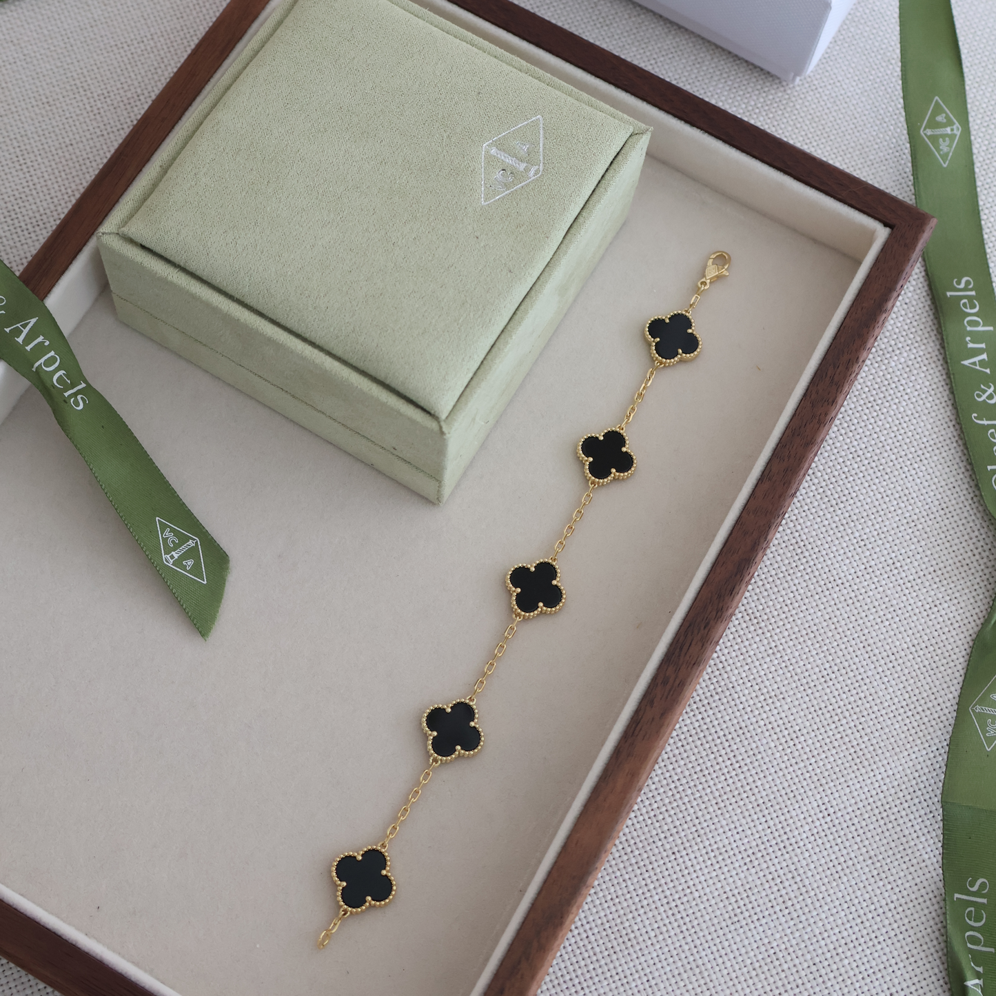 Van Cleef Black Bracelet (Whatsapp for Price & Grade)