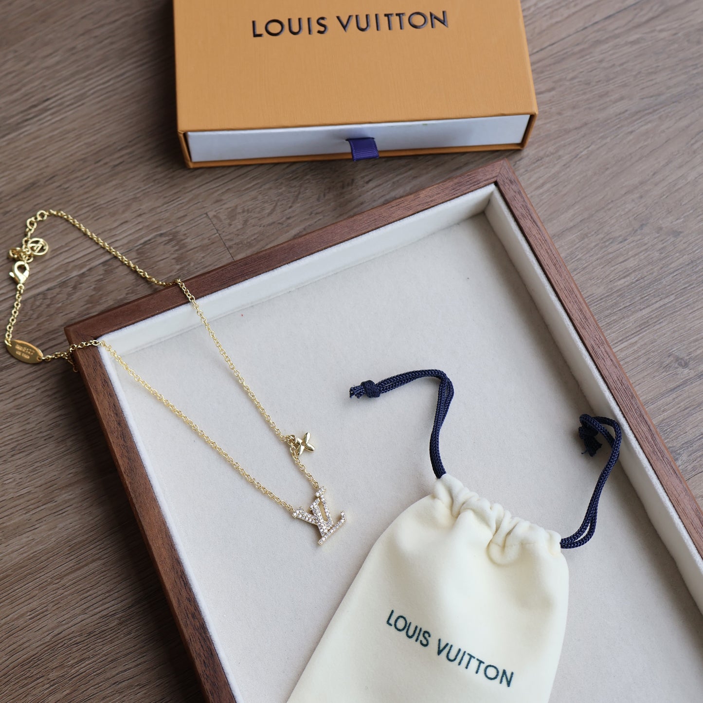 Louis Vuitton Necklace Gold (Whatsapp for Price & Grade)