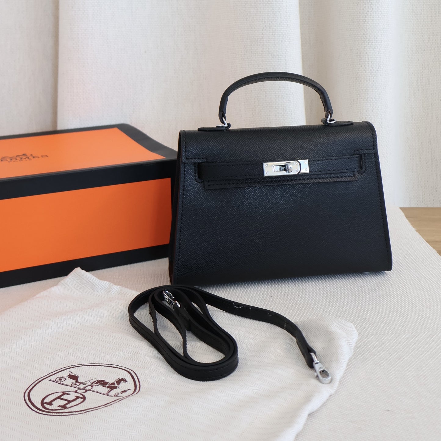 Hermes Kelly Black Bag (Whatsapp for Price & Grade)