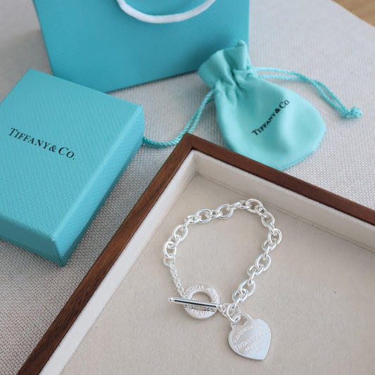 Tiffany & Co Heart Tag Toggle Bracelet (Whatsapp for Price & Grade)