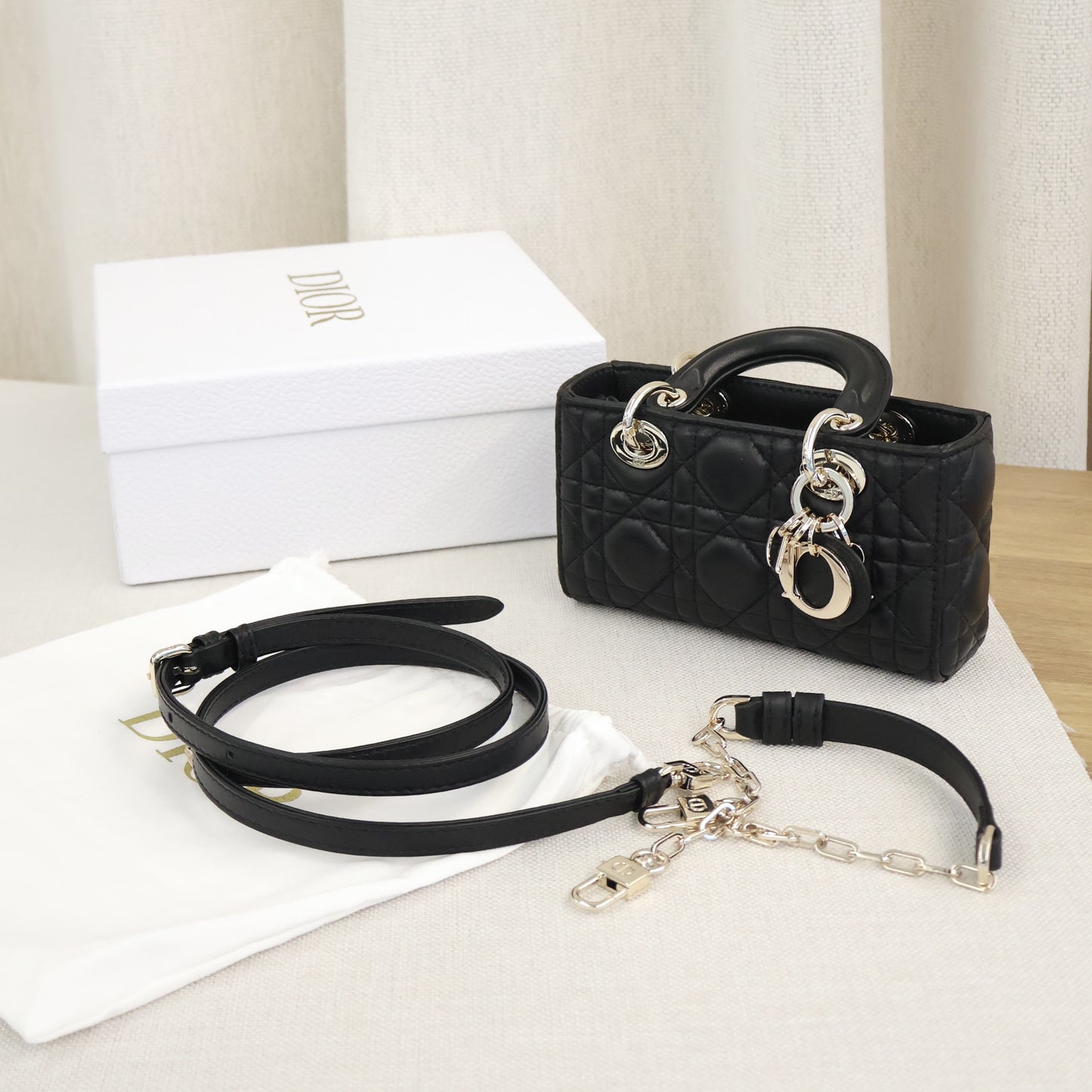 Dior Lady D-Joy Micro Bag Black (Whatsapp for Price & Grade)