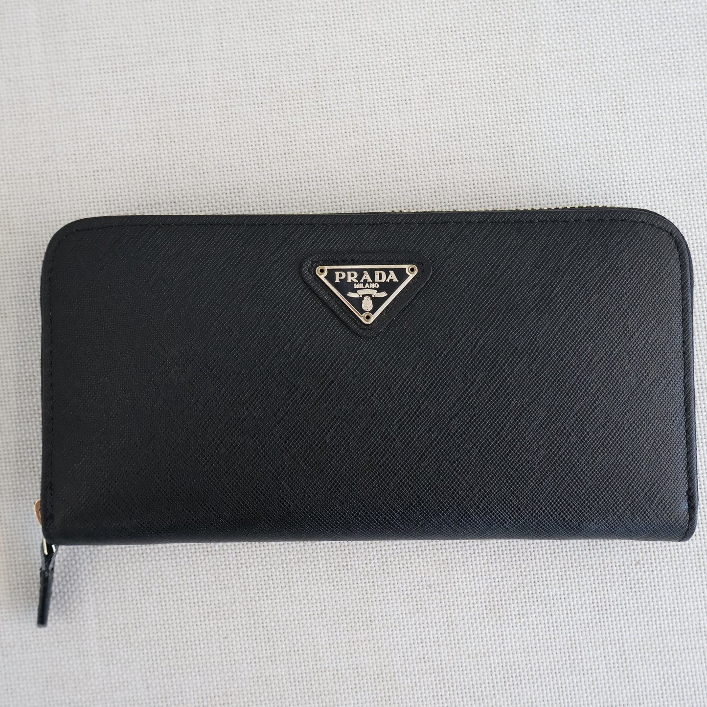 Prada Zippy Long Wallet Black (Whatsapp for Price & Grade)