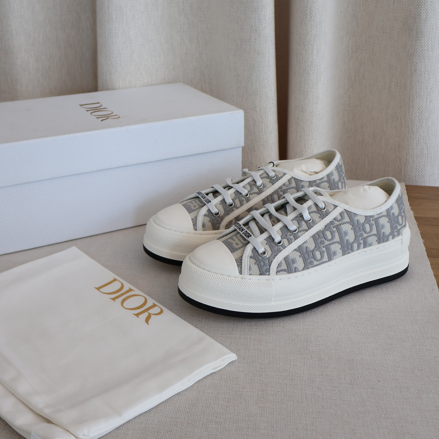 Dior Sneaker Platform Grey (Whatsapp for Price & Grade)