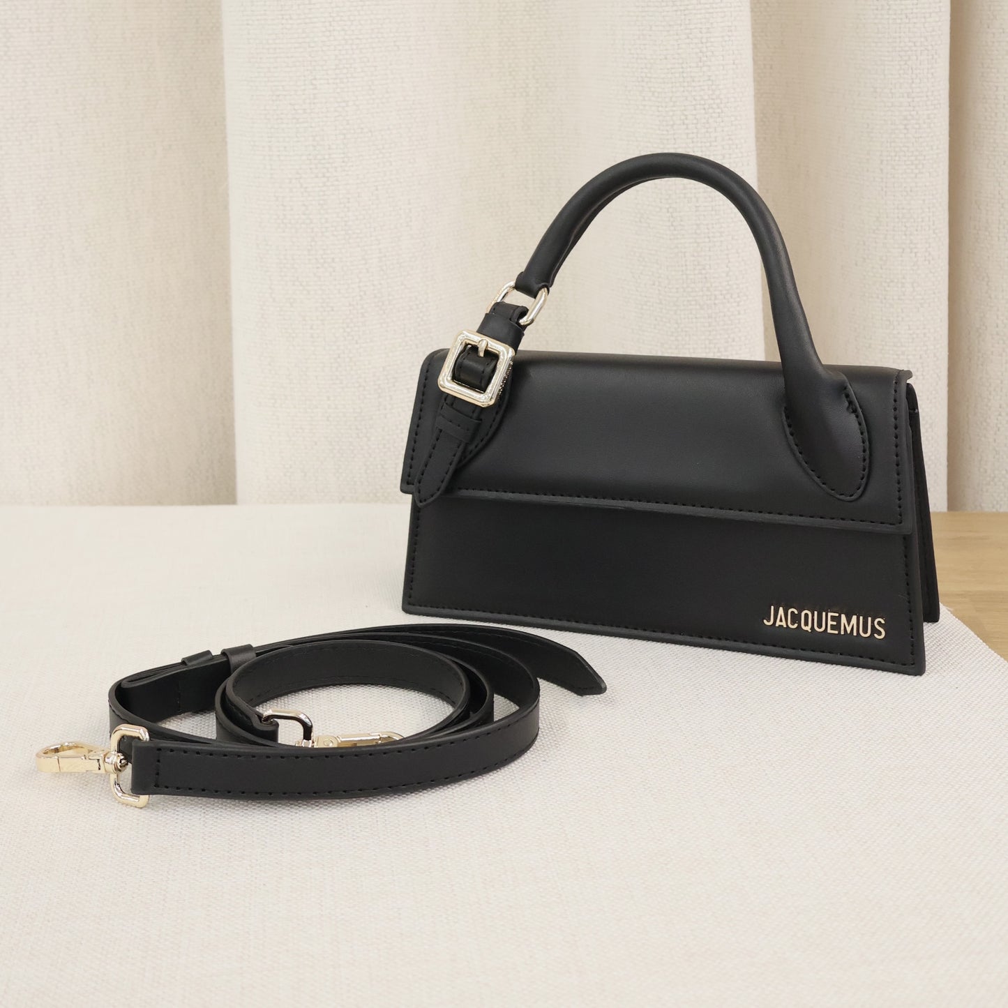 Jacquemus Le Chiquito Long Boucle Bag Black (Whatsapp for Price & Grade)