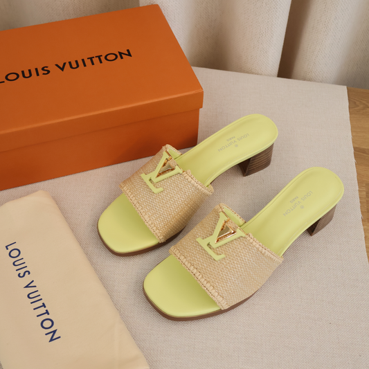 Louis Vuitton Capri Yellow Heels (Whatsapp for Price & Grade)