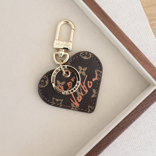 Louis Vuitton Keychain Heart Shaped (Whatsapp for Price & Grade)