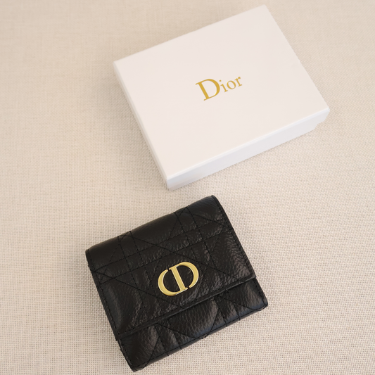 Dior Tri-fold Wallet Black (Whatsapp for Price & Grade)