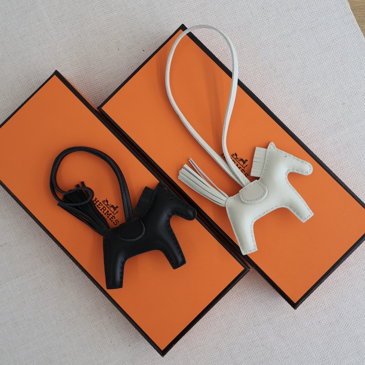 Hermes Rodeo Charm Black and White (Whatsapp for Price & Grade)