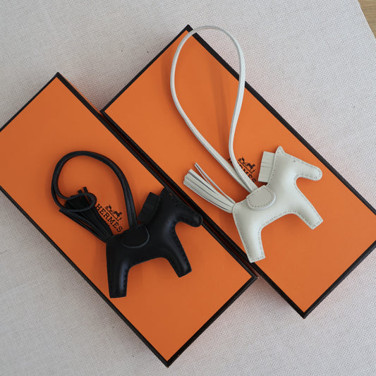 Hermes Rodeo Charm Black and White (Whatsapp for Price & Grade)