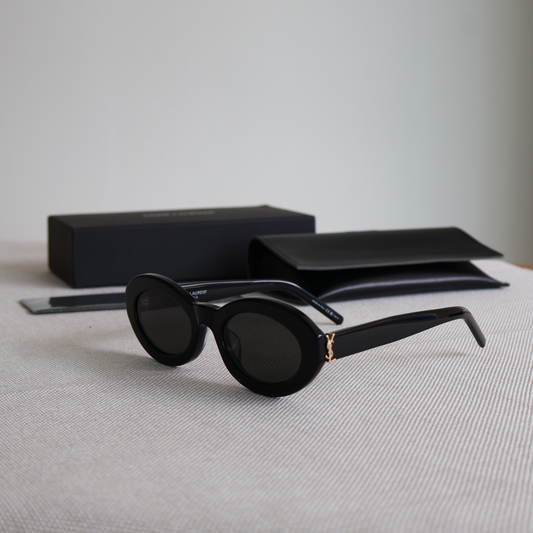 Yves Saint Laurent Black Sunglasses (Whatsapp for Price & Grade)