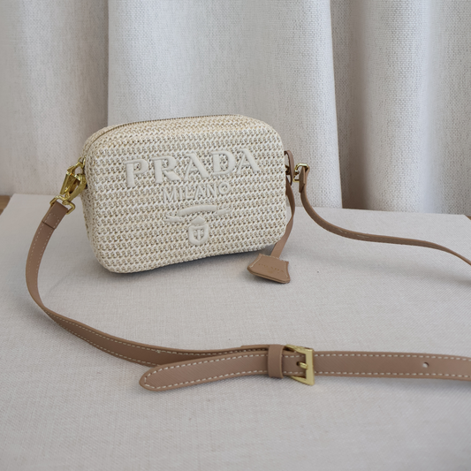 Prada Rattan Camera Bag (Whatsapp for Price & Grade)