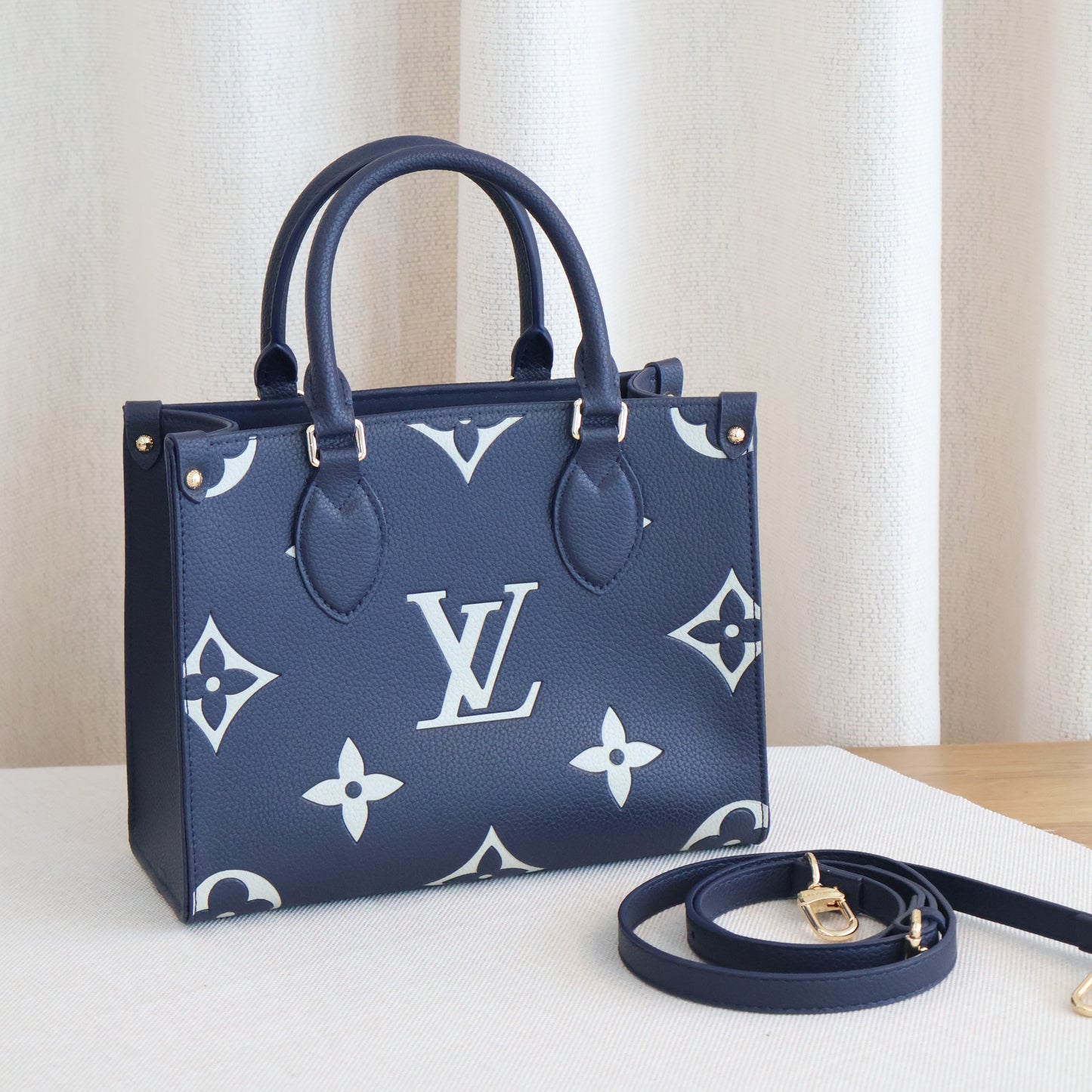 Louis Vuitton OnTheGo Navy Bicolor (Whatsapp for Price & Grade)