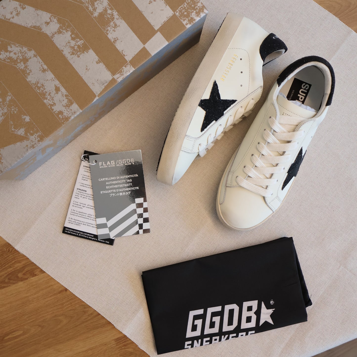 Golden Goose Black x White Men's Sneaker (Whatsapp for Price & Grade)