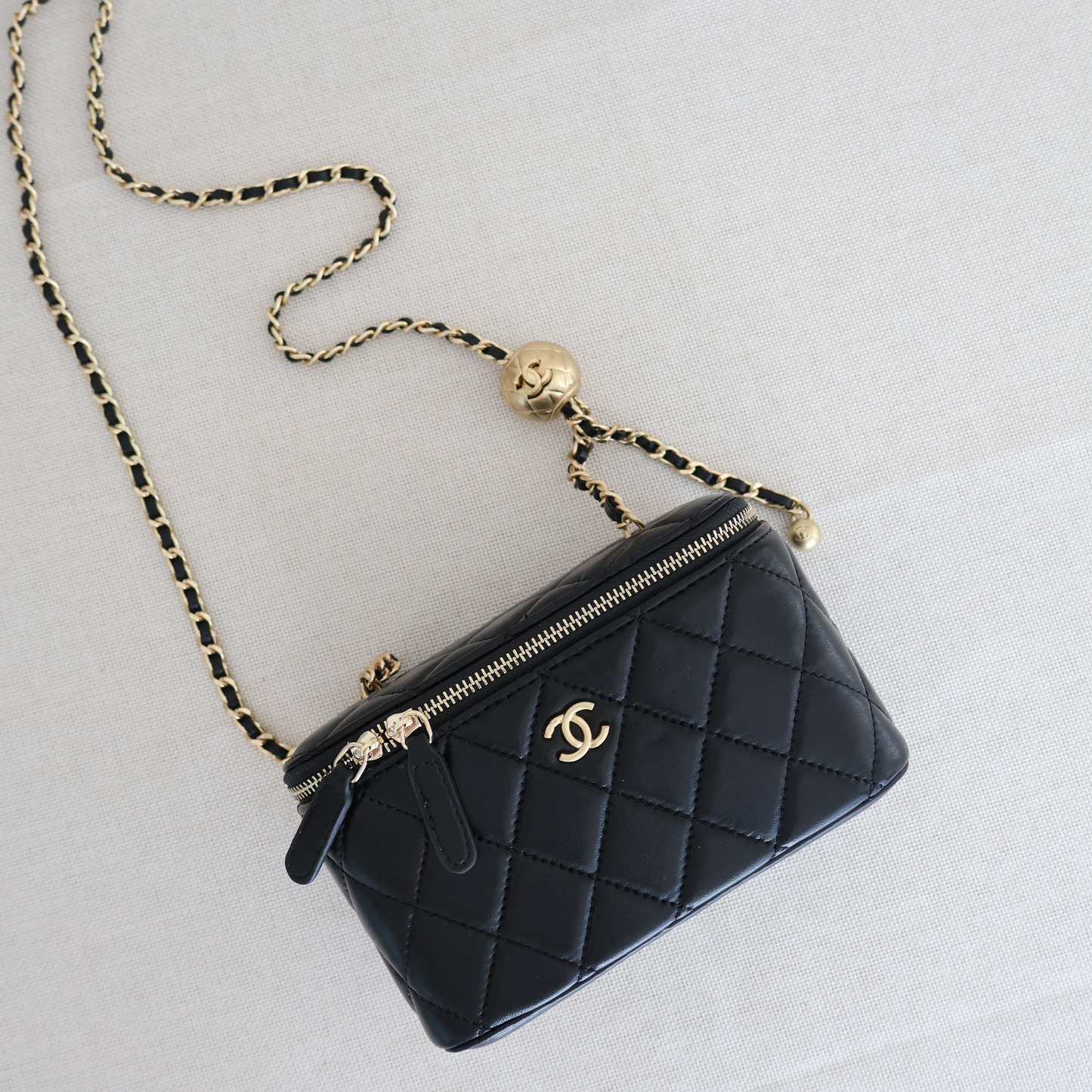 Chanel Vanity Black Bag (Whatsapp for Price & Grade)