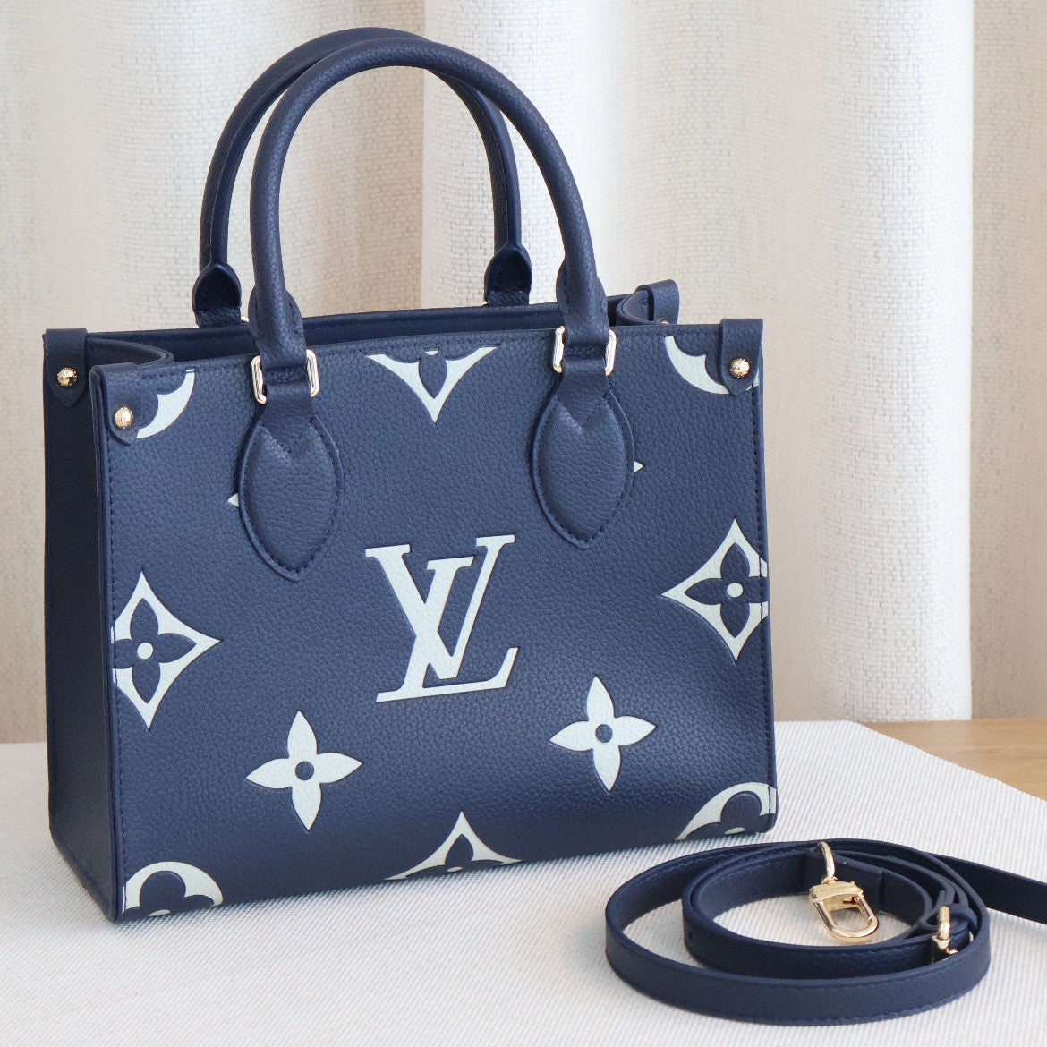 Louis Vuitton OnTheGo Navy Bicolor (Whatsapp for Price & Grade)