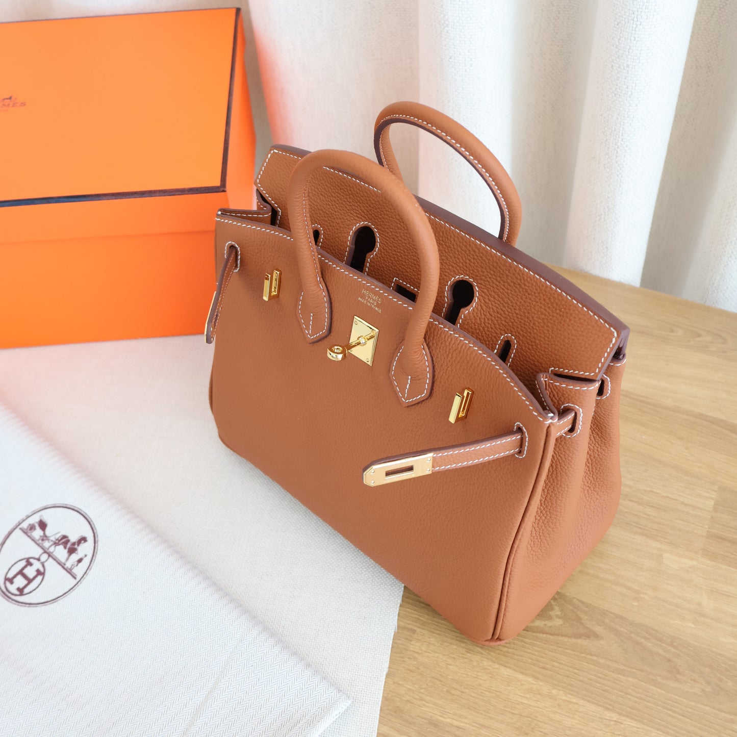 Hermes Birkin Tan x Gold Hardware (Whatsapp for Price & Grade)