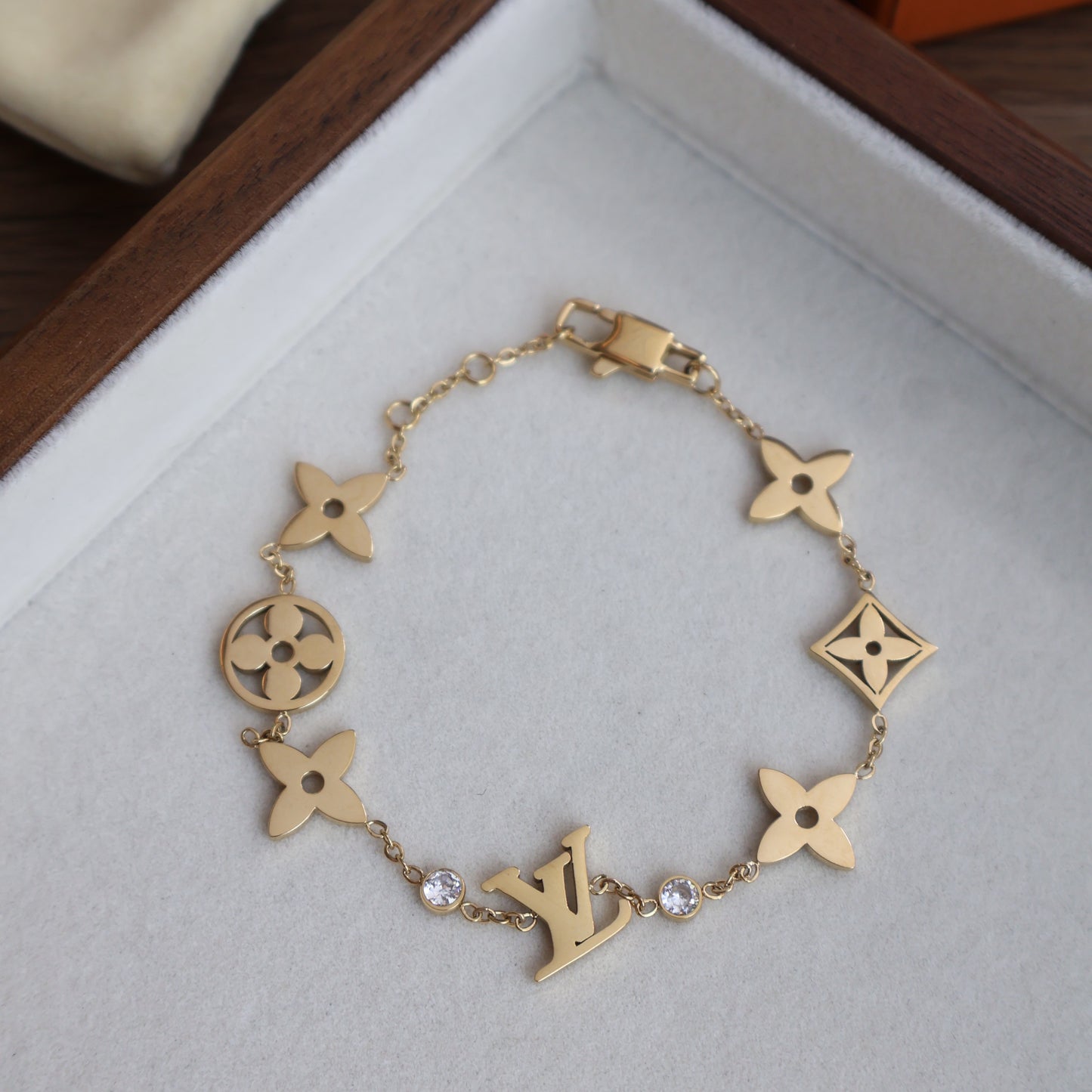 Louis Vuitton Bracelet Gold (Whatsapp for Price & Grade)