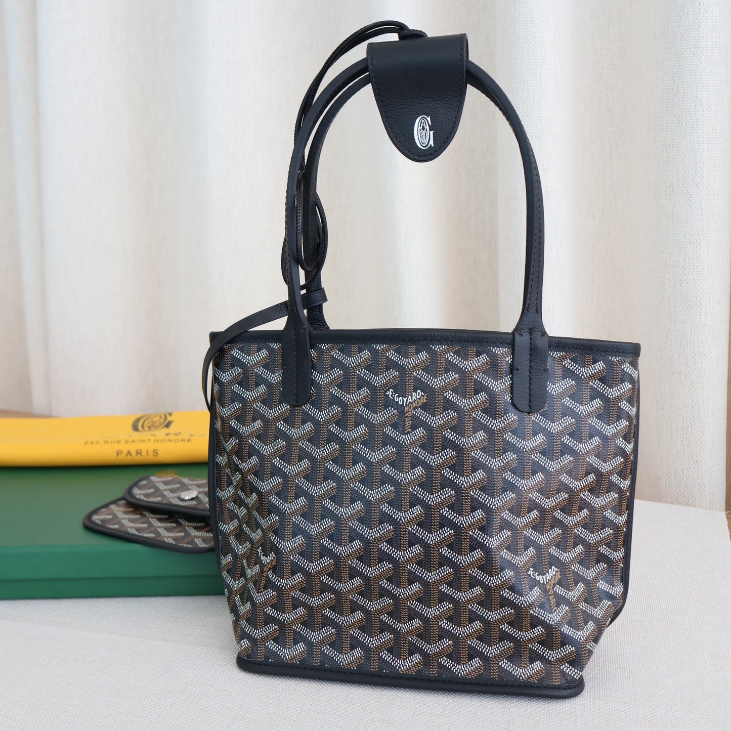 Goyard Anjou Mini Black (Whatsapp for Price & Grade)