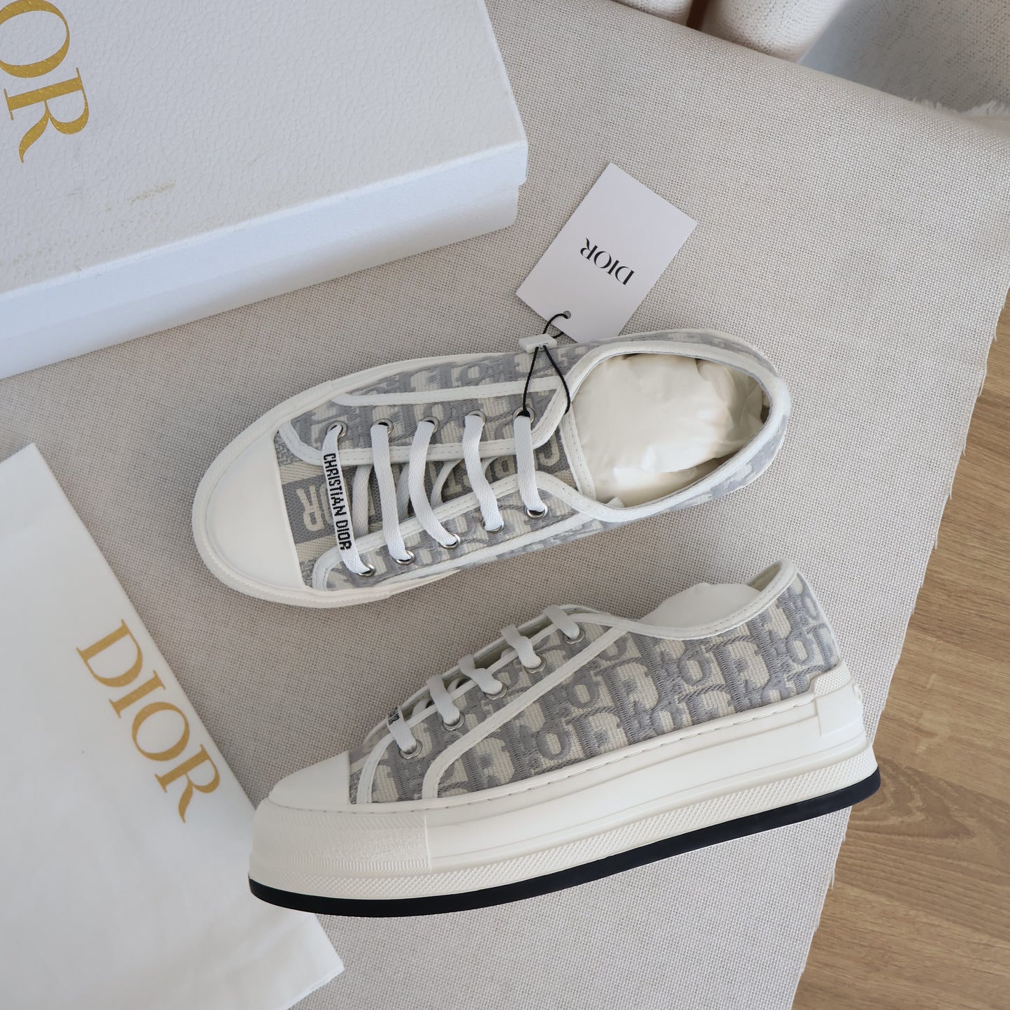 Dior Sneaker Platform Grey (Whatsapp for Price & Grade)